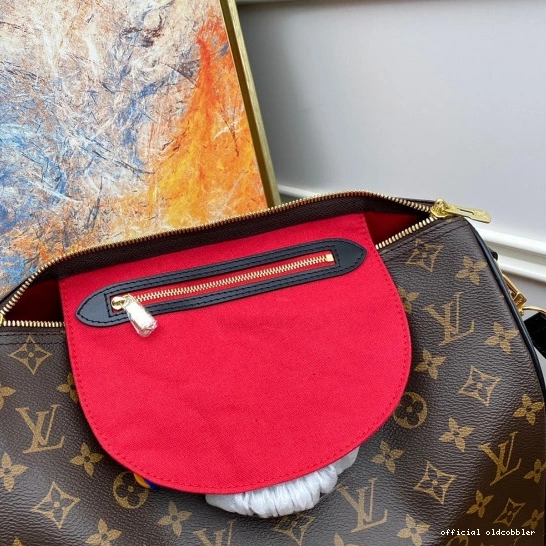 Official oldcobbler VUITTON BANDOULIERE LOUIS 30 SPEEDY 0809